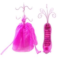 blancho bedding [Candice] Jewelry Display Holder Stand Combo Pink