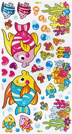 Blancho Bedding Cartoon Fish-2 - Wall Decals Stickers Appliques Home Decor