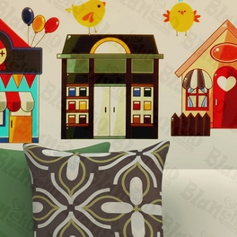 Blancho Bedding Cartoon House Collection - Wall Decals Stickers Appliques Home D¨¦cor