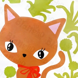 Blancho Bedding Cat Grass - Large Wall Decals Stickers Appliques Home Decor
