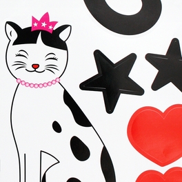 Blancho Bedding Cat Love - Wall Decals Stickers Appliques Home Decor
