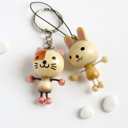 blancho bedding [Cat & Rabbit] - Cell Phone Charm Strap / Camera Charm Strap / Handbags Charms