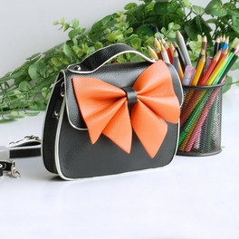 Blancho Bedding [Charm Bowknot] Colorful Leatherette Clutch Shoulder Bag Clutch Casual Purse