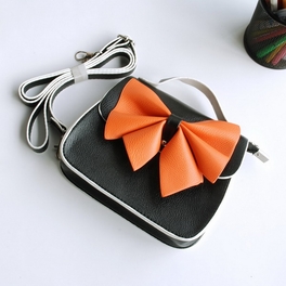 Blancho Bedding [Charm Bowknot] Colorful Leatherette Clutch Shoulder Bag Clutch Casual Purse