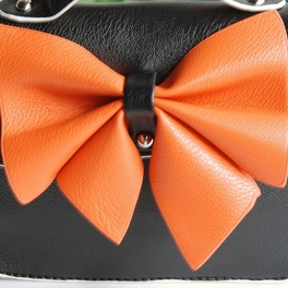 Blancho Bedding [Charm Bowknot] Colorful Leatherette Clutch Shoulder Bag Clutch Casual Purse