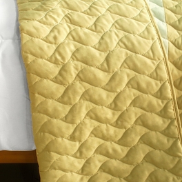 Blancho Bedding [Charming Guerlain] 3PC Vermicelli-Quilted Patchwork Quilt Set (Full/Queen Size)
