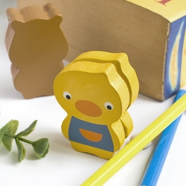 Blancho Bedding [Chicken & Wild Boar] - Card Holder / Wooden Clips / Wooden Clamps / Animal Clips