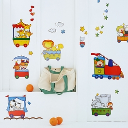 blancho bedding Chu Chu Train-1 - Wall Decals Stickers Appliques Home Decor