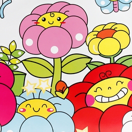 Blancho Bedding Chubby Flower - Wall Decals Stickers Appliques Home Decor