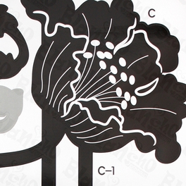 Blancho Bedding Classic Flower - Large Wall Decals Stickers Appliques Home Decor