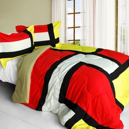 blancho bedding [Clownfish] Quilted Patchwork Down Alternative Comforter Set (Full/Queen Size)