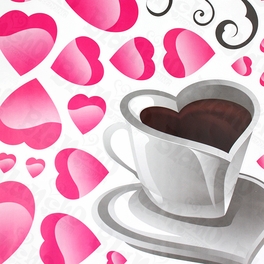 Blancho Bedding Coffee Love - Large Wall Decals Stickers Appliques Home Decor