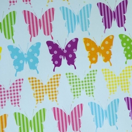 Blancho Bedding Colorful Butterflies - Self-Adhesive Wallpaper Home Decor(Roll)