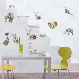blancho bedding Colorful Figure - Wall Decals Stickers Appliques Home Decor