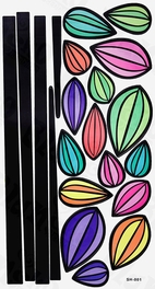 Blancho Bedding Colorful Leafs - Wall Decals Stickers Appliques Home Decor