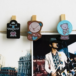 Blancho Bedding [Colorful Life-A] - Wooden Clips / Wooden Clamps / Mini Clips
