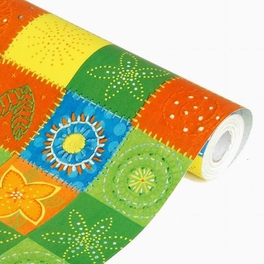 Blancho Bedding Colorful Squares - Self-Adhesive Wallpaper Home Decor(Roll)