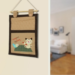 Blancho Bedding [Colorful Tree] Ivory/Wall Hanging/Wall Organizers/Hanging Baskets/Baskets (11*15)