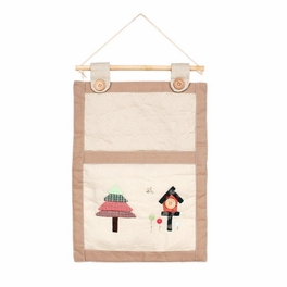 blancho bedding [Colorful Tree] Ivory/Wall Hanging/Wall Organizers/Hanging Baskets/Baskets (11*15)