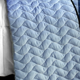 Blancho Bedding [Colorful Wave] Brand New Vermicelli-Quilted Patchwork Quilt Set Full/Queen