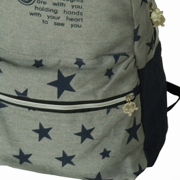 Blancho Bedding [Cool Star World] Fabric Art School Backpack Outdoor Daypack