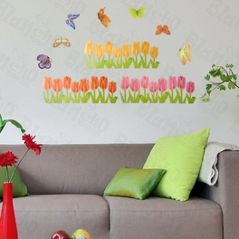 blancho bedding Corner Blossom - Large Wall Decals Stickers Appliques Home Decor