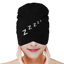 blancho bedding Cotton Nightcaps Maternity Cap Skullies & Beanies Sleeping Hats for Unisex Adult/Children(Black)