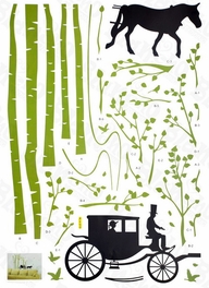 Blancho Bedding Country Road - Large Wall Decals Stickers Appliques Home Decor