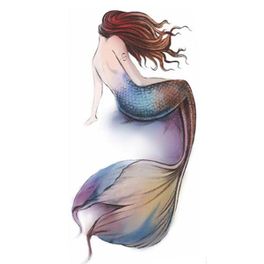 blancho bedding Creative Men And Women Temporary Tattoos Waterproof Stickers Mermaid