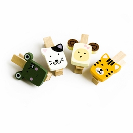blancho bedding [Cute Animals-2] - Wooden Clips / Wooden Clamps / Mini Clips