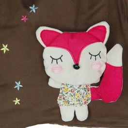 Blancho Bedding [Cute Fox] Fabric Art School Backpack Outdoor Daypack