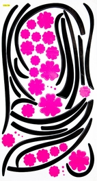 Blancho Bedding Dancing Flowers - Wall Decals Stickers Appliques Home Decor
