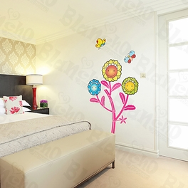 blancho bedding Dancing Sunflowers - Large Wall Decals Stickers Appliques Home Decor