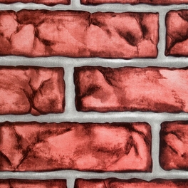Blancho Bedding Dark Red Brick - Self-Adhesive Wallpaper Home Decor(Roll)