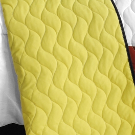 Blancho Bedding [Dawn And Sunset] Brand New Vermicelli-Quilted Patchwork Quilt Set Full/Queen