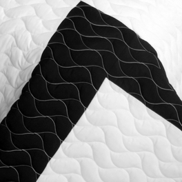Blancho Bedding [Deep Voyage] Brand New Vermicelli-Quilted Patchwork Quilt Set Full/Queen