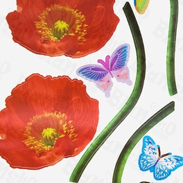 Blancho Bedding Delicate Flowers - Wall Decals Stickers Appliques Home Decor