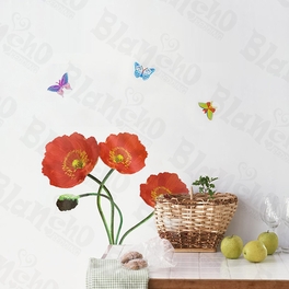 blancho bedding Delicate Flowers - Wall Decals Stickers Appliques Home Decor
