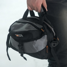Blancho Bedding [Deluxe Gray] Multi-Purposes Fanny Waist Pack / Back Pack / Travel Lumbar Pack