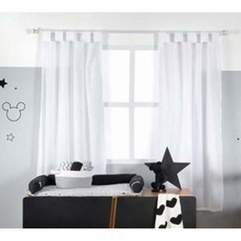 Blancho Bedding Disney Gray Mickey Mouse Cotton Baby Crib Bedding Set Collection (3PC + 1 Set Curtain)