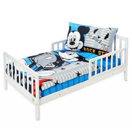 blancho bedding Disney Mickey Mouse Gray Toddler Bedding Set 3 Pieces Crib Bedding Set
