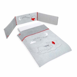 Blancho Bedding Disney Winnie The Pooh Sleeping Baby Crib Bedding Collection (3PC + 1 X Diaper Bag)