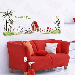 blancho bedding Dog House - Large Wall Decals Stickers Appliques Home Decor