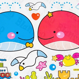 Blancho Bedding Dolphins Couple - Wall Decals Stickers Appliques Home Decor