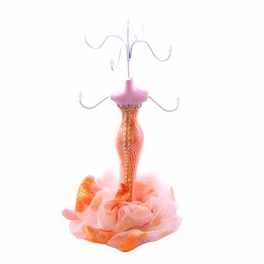 Blancho Bedding [Dream Girl] Jewelry Display Holder Figure Stand Orange