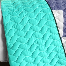 Blancho Bedding [Dream Proposal] 3PC Vermicelli - Quilted Patchwork Quilt Set (Full/Queen Size)