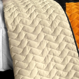 Blancho Bedding [Drive Till Dawn] 3PC Vermicelli - Quilted Patchwork Quilt Set (Full/Queen Size)