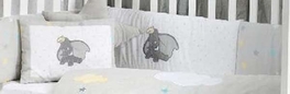 Blancho Bedding [Dumbo]Crib Bedding Set (3PC Bedding Set + Extra 1 Bumper)