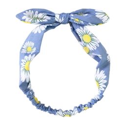 blancho bedding Elastic tightened bow styles fashionable scarf hair band headband ( blue stripes)