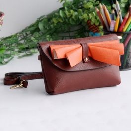 Blancho Bedding [Elegance Coffee] Colorful Leatherette Clutch Shoulder Bag Clutch Casual Purse